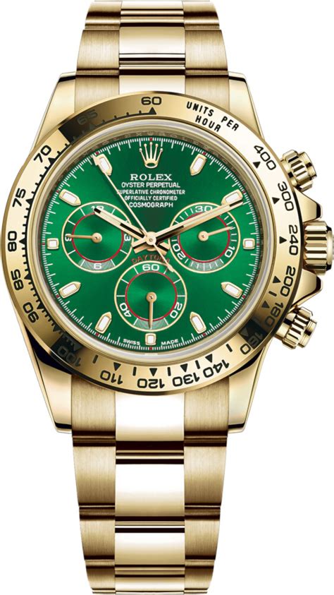 all gold rolex green face|rolex daytona gold green dial.